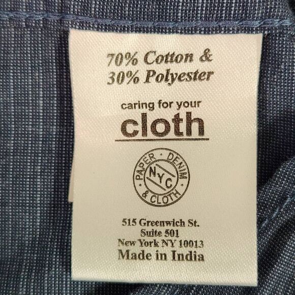 Paper Denim & Cloth Boy's Navy Short Sleeve Button Down Shirt NWT Size 8 - Picture 9 of 11